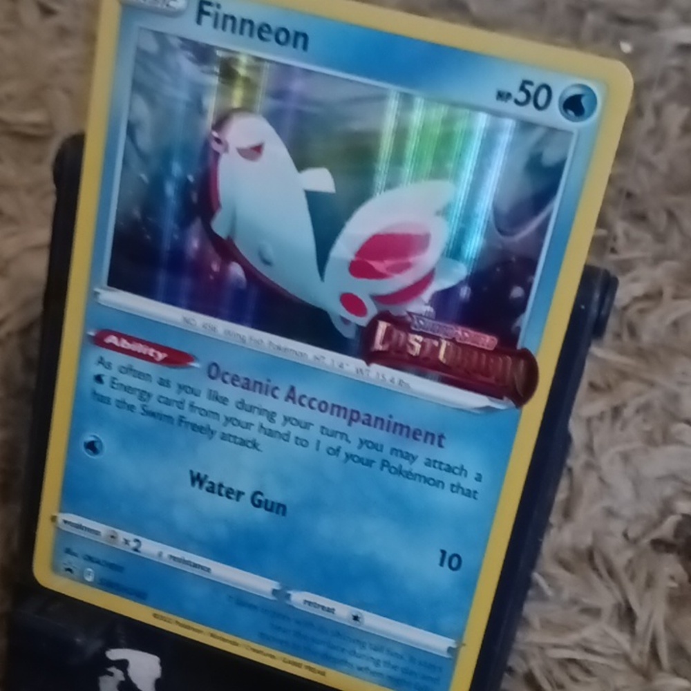 Finneon Lost Origin Pre-release Stamped Pokemon Card
